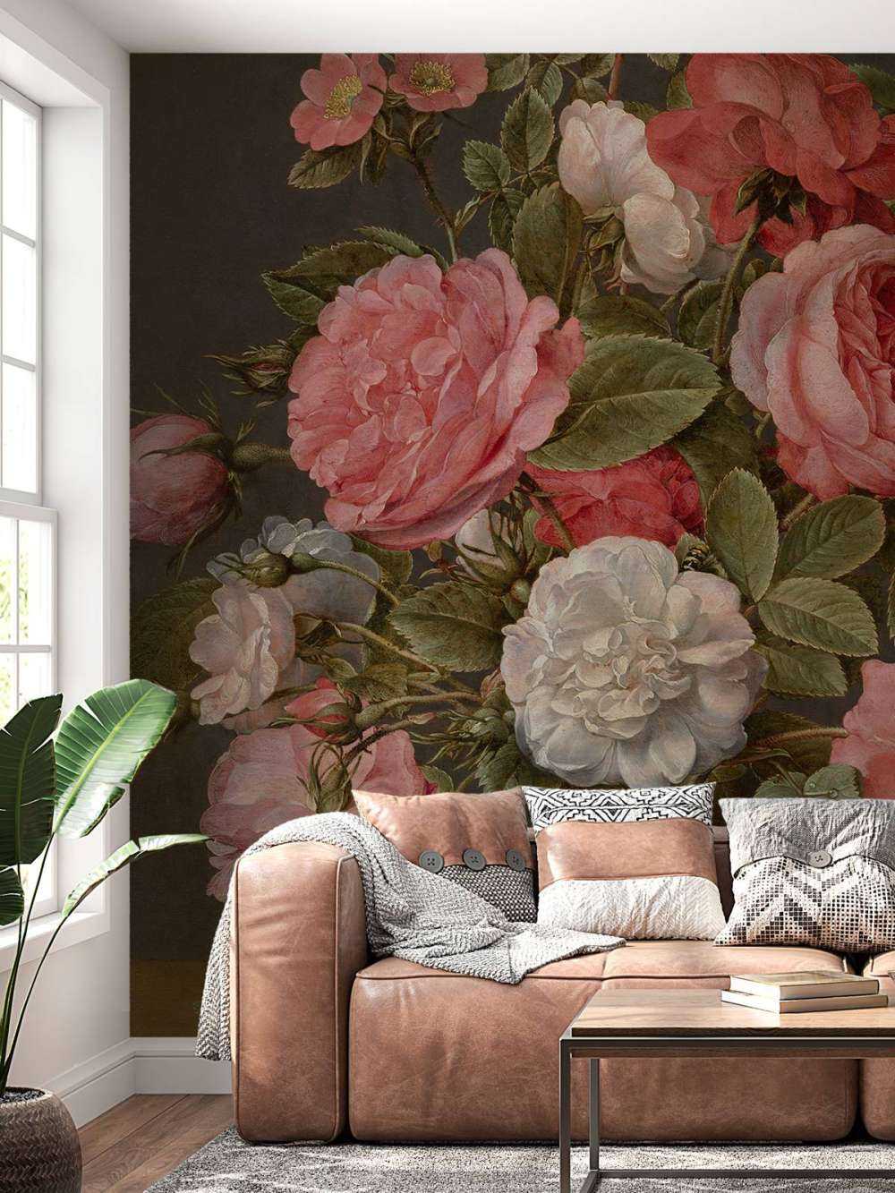 Rozen in een glazen vaas