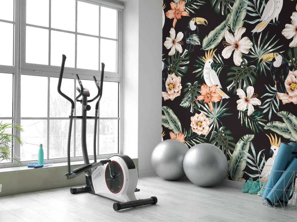 Tropische toekan en papegaai