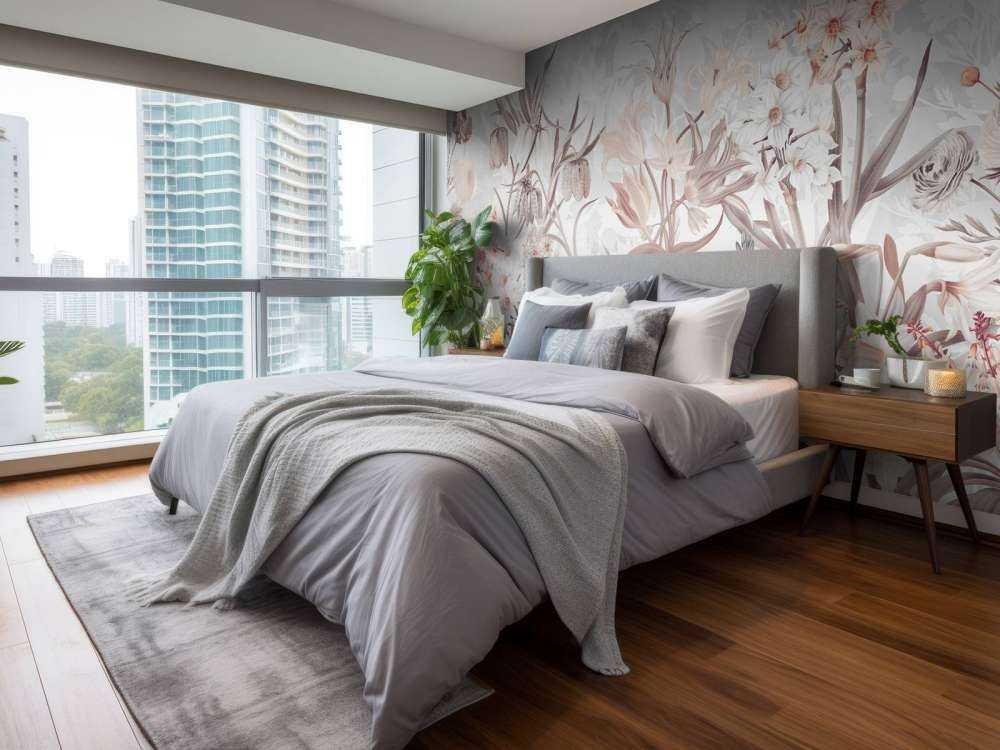 Spring Flowers - Ethereal Gray