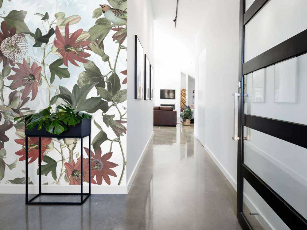 Seven Birds in Enchanted Foliage - Soft Blue