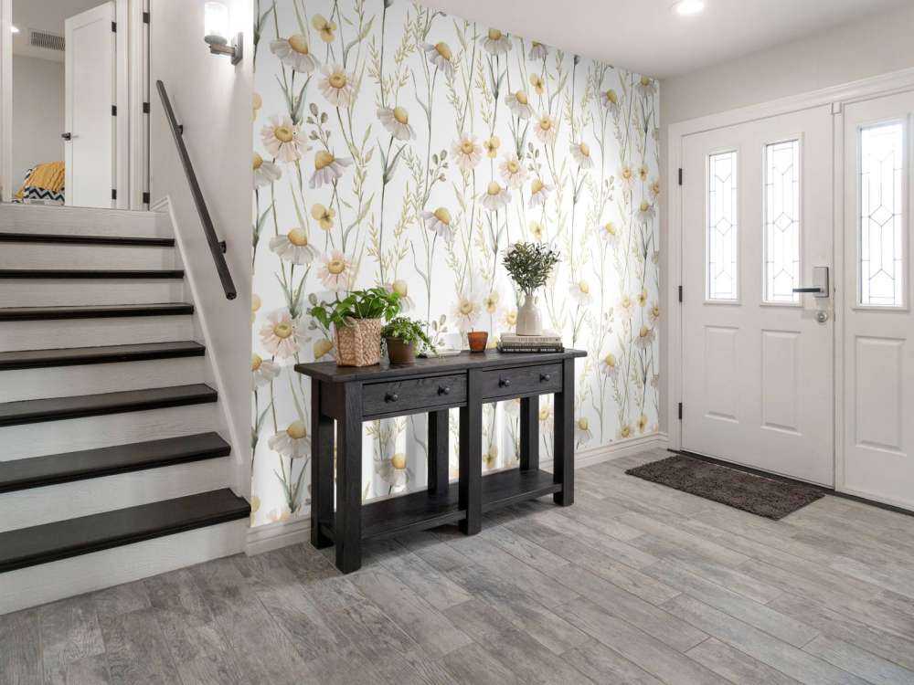 Veld van zomerse flora