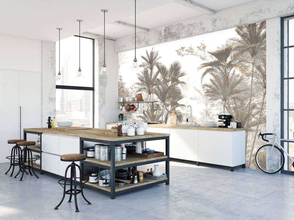 Zonlicht door Palmen