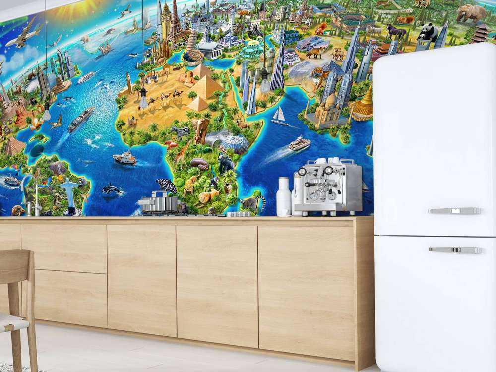 World Landmarks Globe