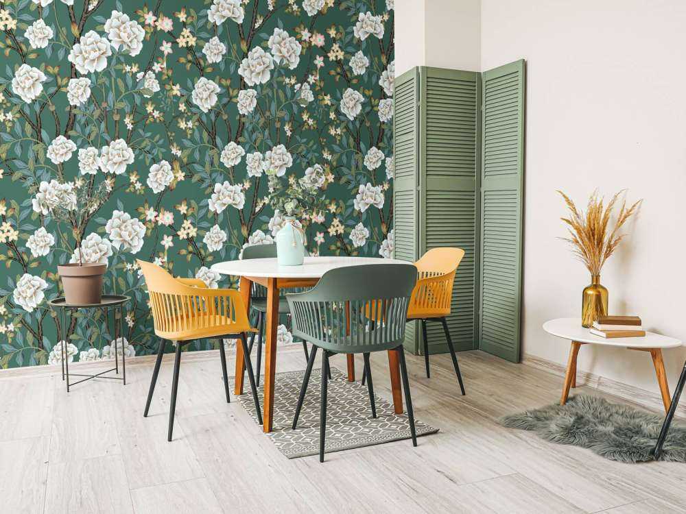 Pioenrozen op groene achtergrond