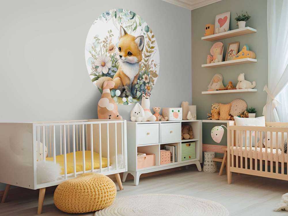 Mint & gouden gebladerte baby welpje