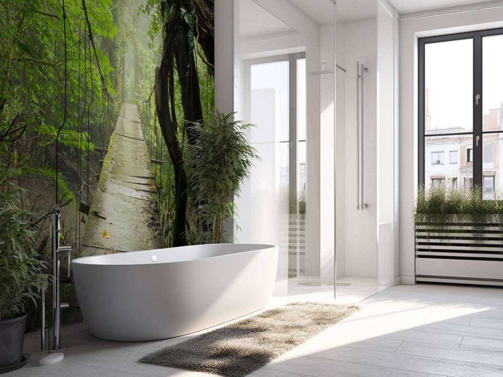 Brug met houten planken