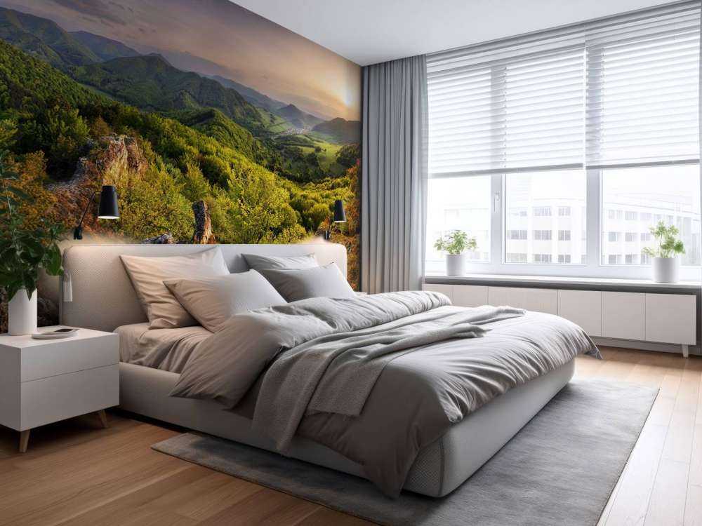 Berglandschap in de lente