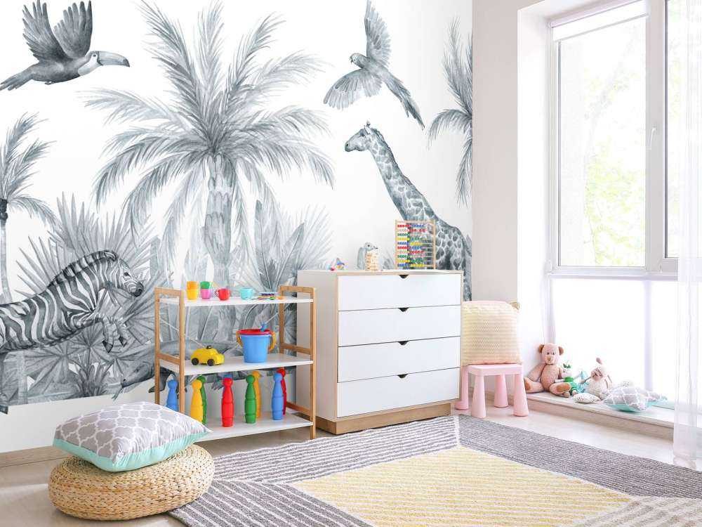 Vintage jungle dieren