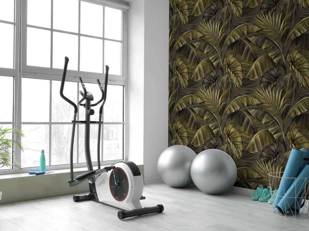 Donkere bananenbladeren