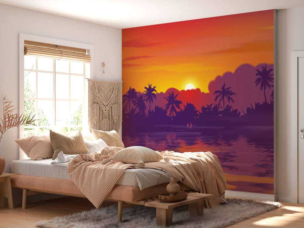 Gekleurde zonsondergang