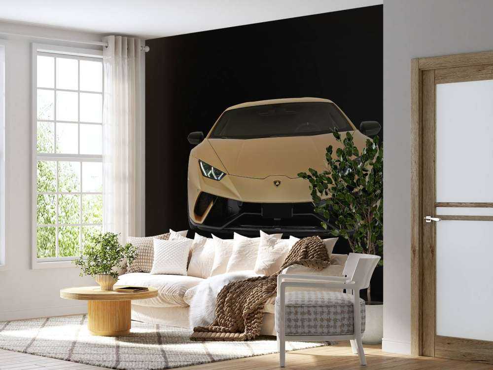 Lamborghini Huracán - Voorkant, zwart