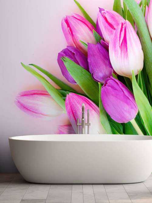 Roze tulpen