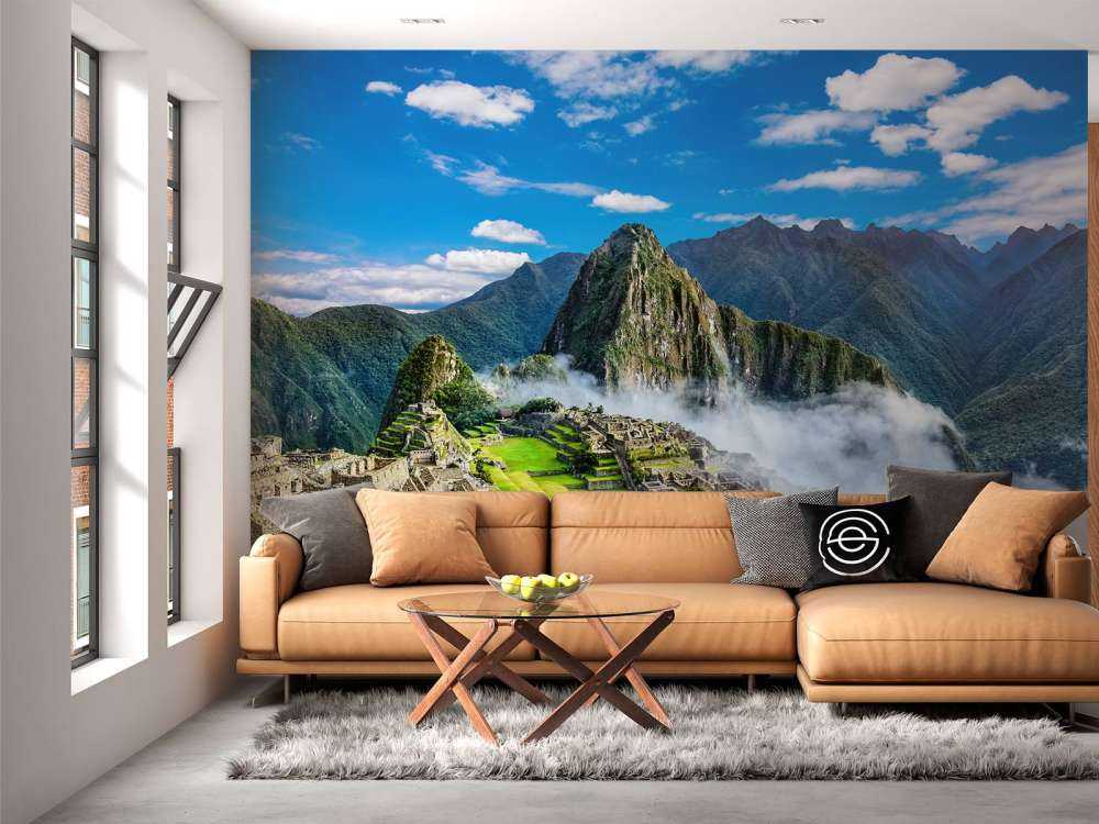 Machu Picchu in de mist