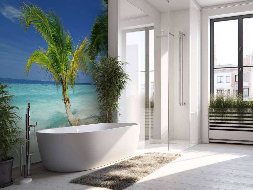 Bijzondere palmboom op het strand