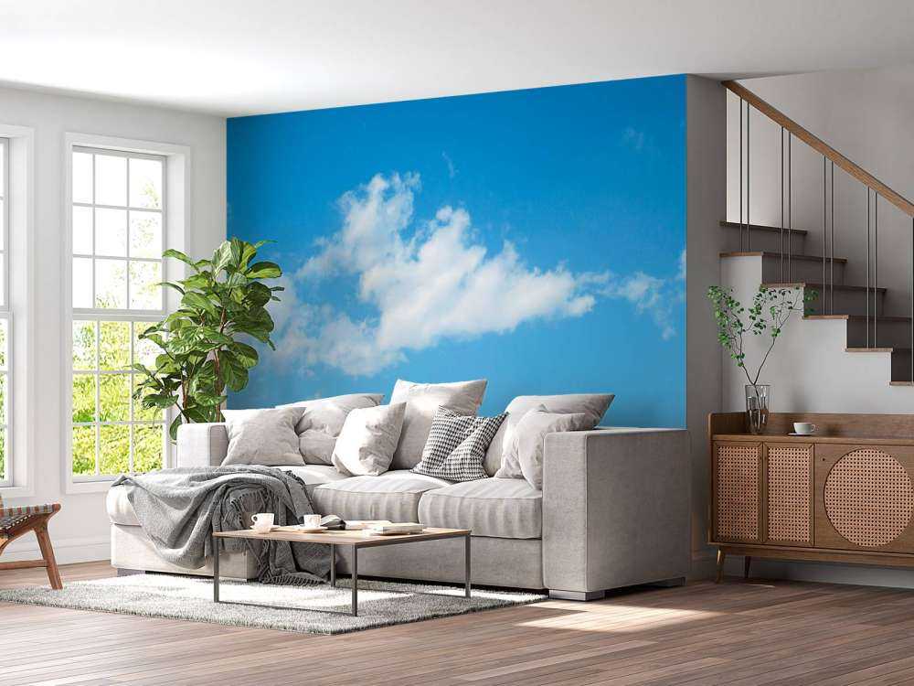 Een helder blauwe lucht