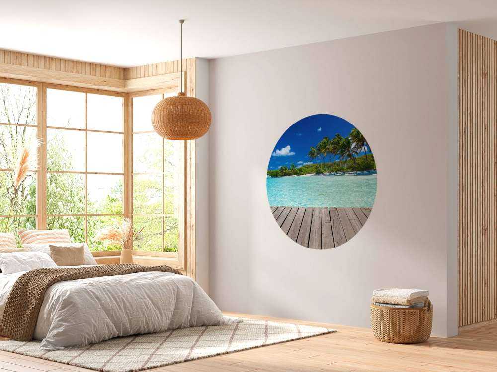 Brug met uitzicht op het strand