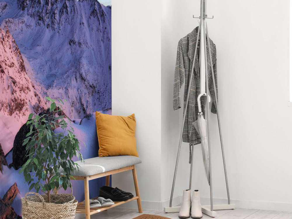 Ingesneeuwd berglandschap in Slowakije