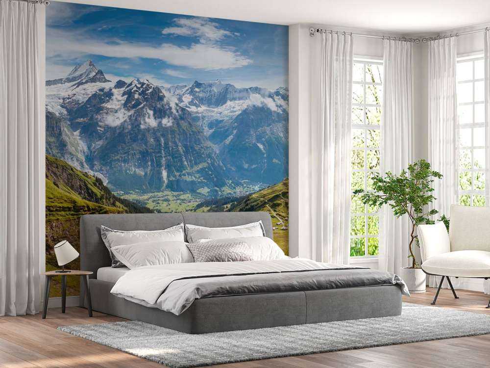 Geweldig uitzicht in de Zwitserse Alpen