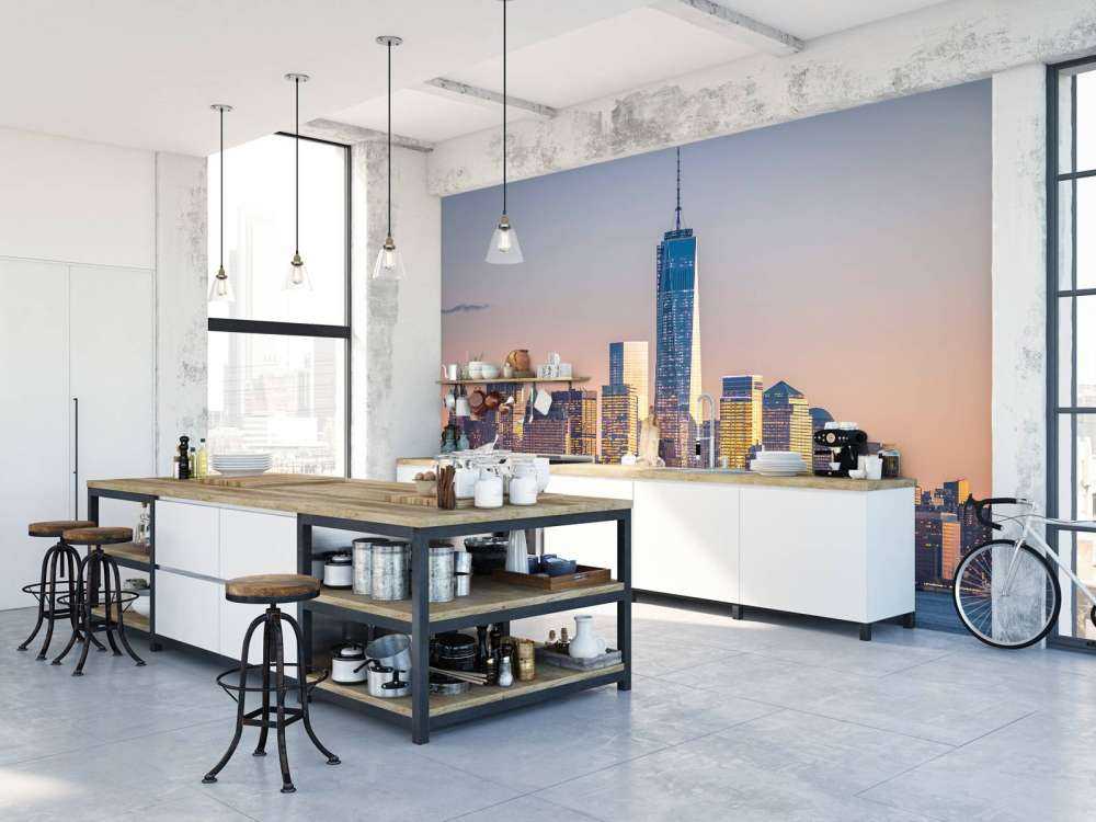 Zonsondergang bij New York