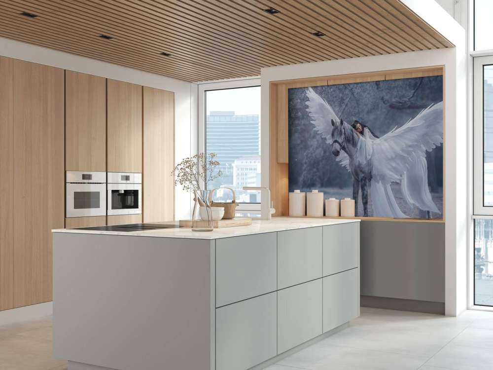 Witte eenhoorn in de winter