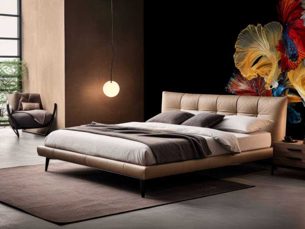 Betta vissen met een zwarte achtergrond