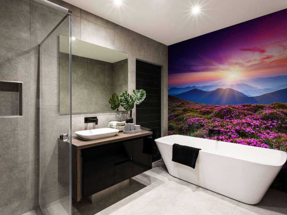 Rhododendron bloemen in de bergen