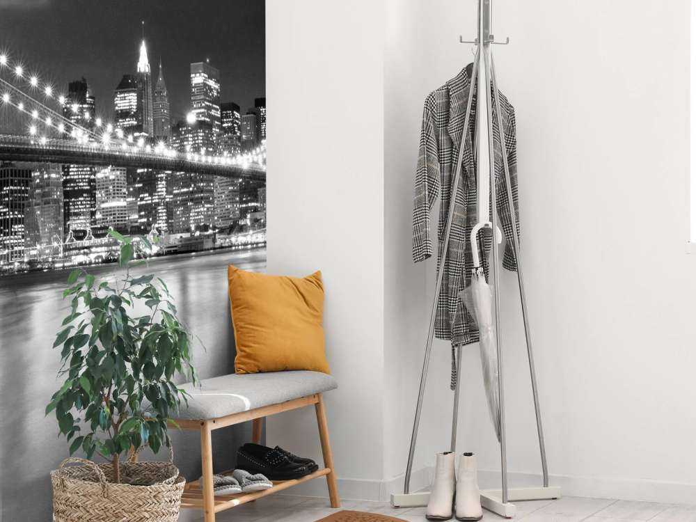 Brooklyn Bridge in zwart-wit