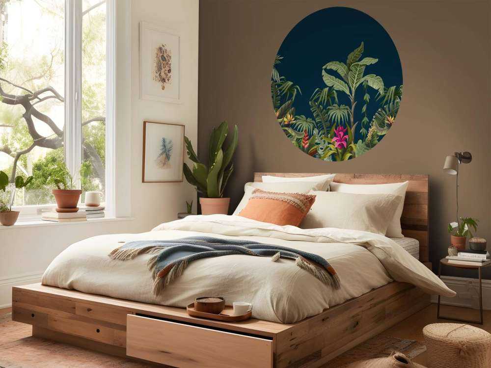 Jungle bloemen en bomen