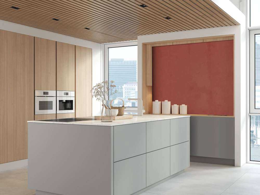 Verkleurd rood beton