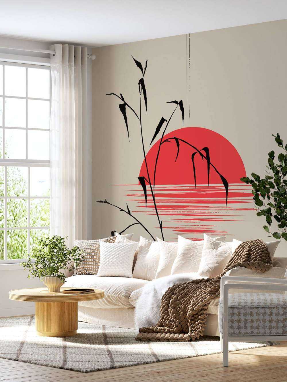 Zonsondergang illustratie