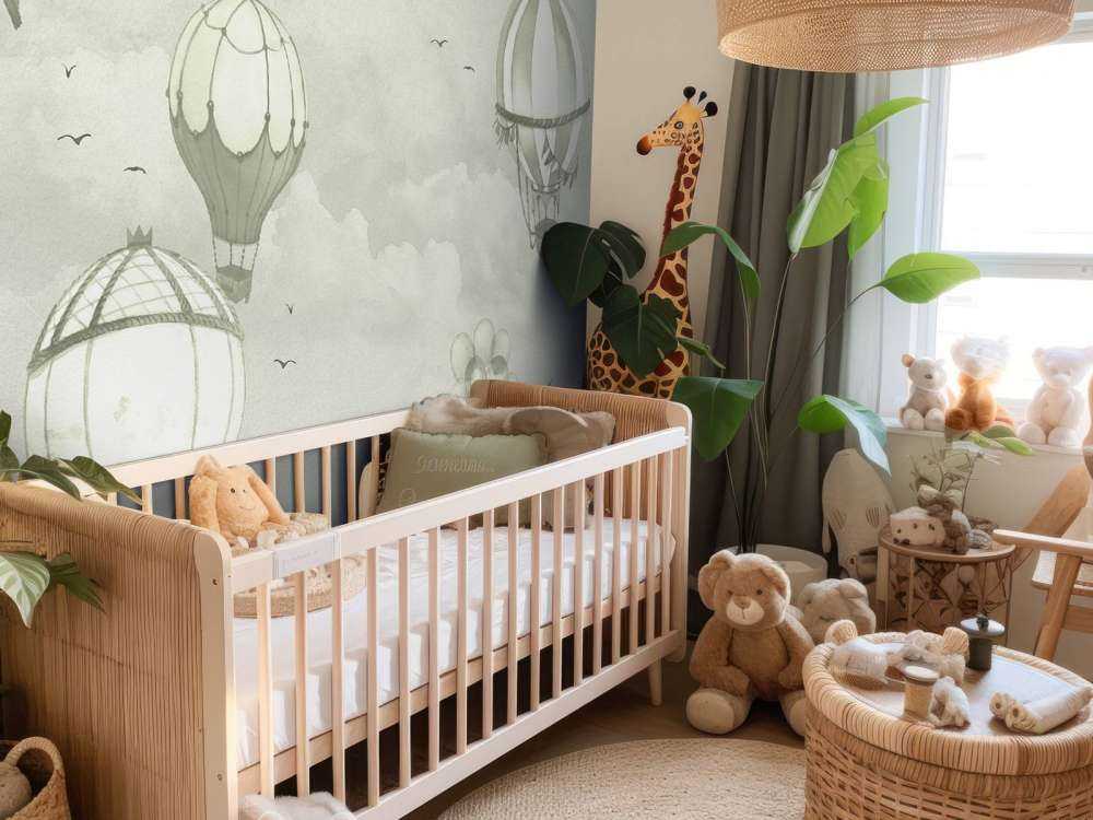 Luchtballonnen in groen