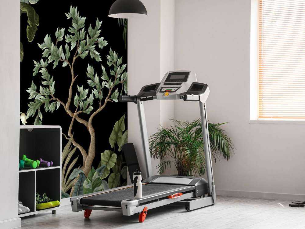 Bomen met een donkere achtergrond