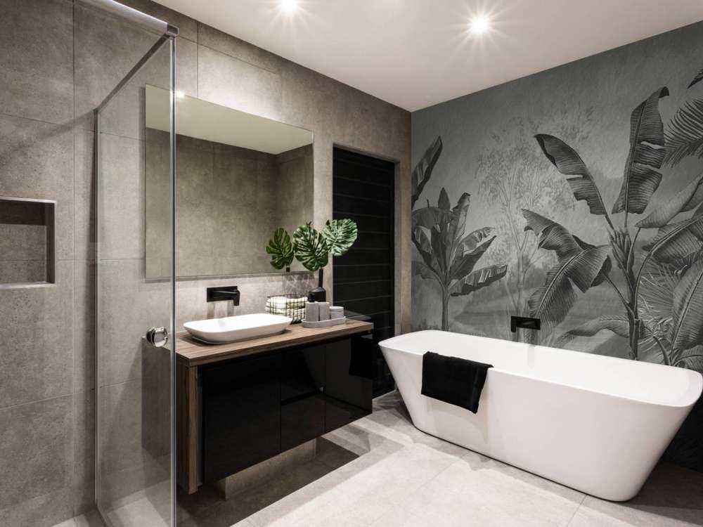 Bananen bomen in zwart-wit