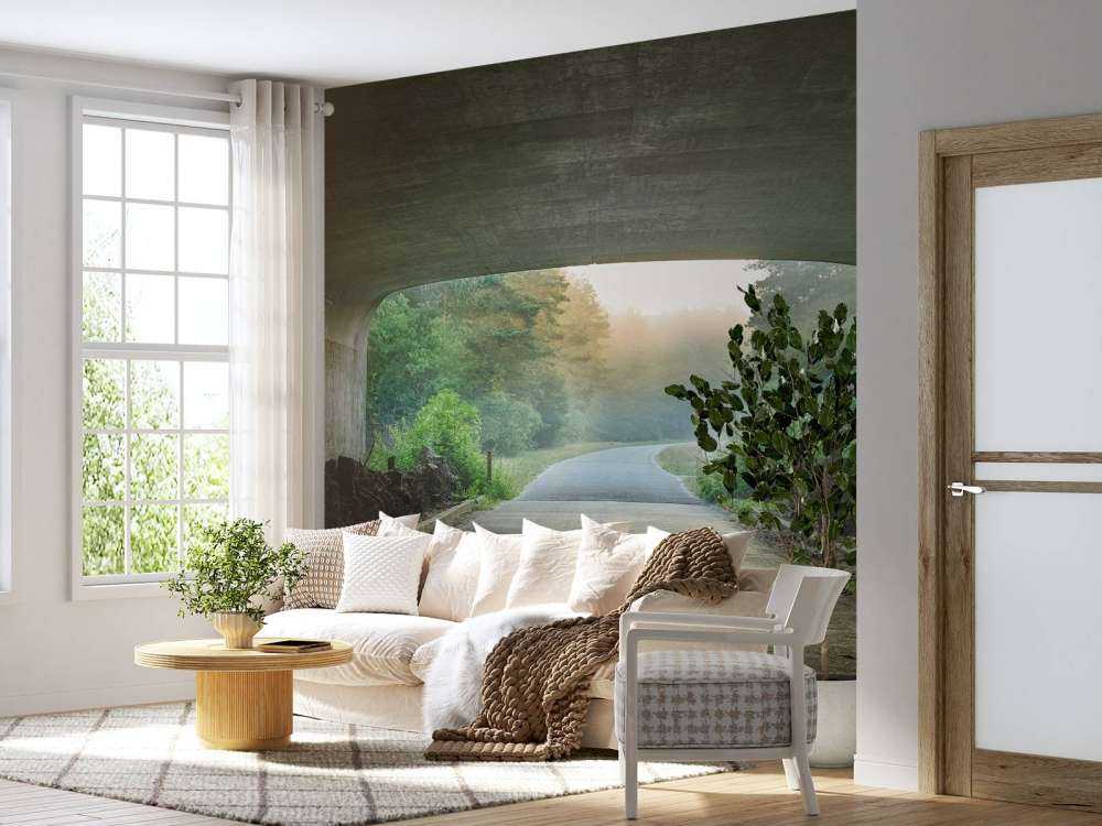 Zon aan het einde van een tunnel