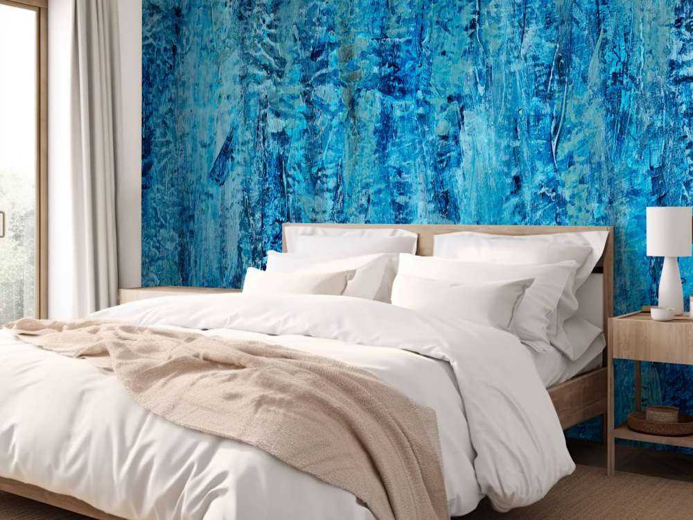 Schilderij met blauwtinten