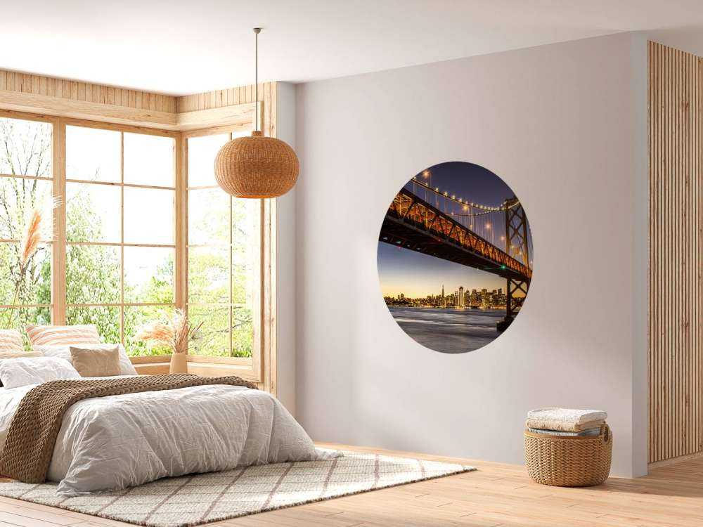 Bay Bridge met licht
