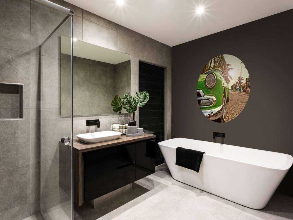 Groene klassieke auto