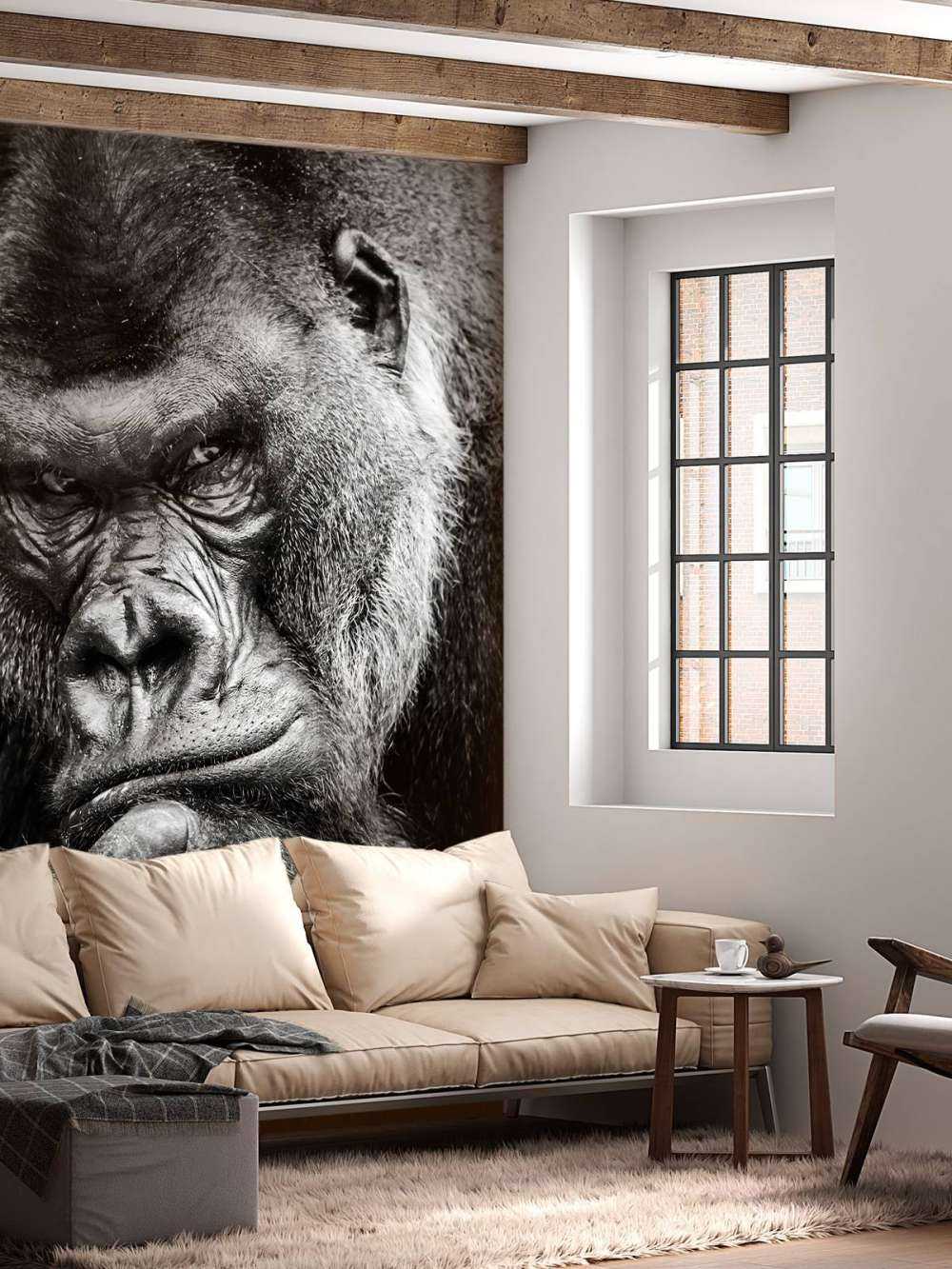 Close-up foto van een gorilla