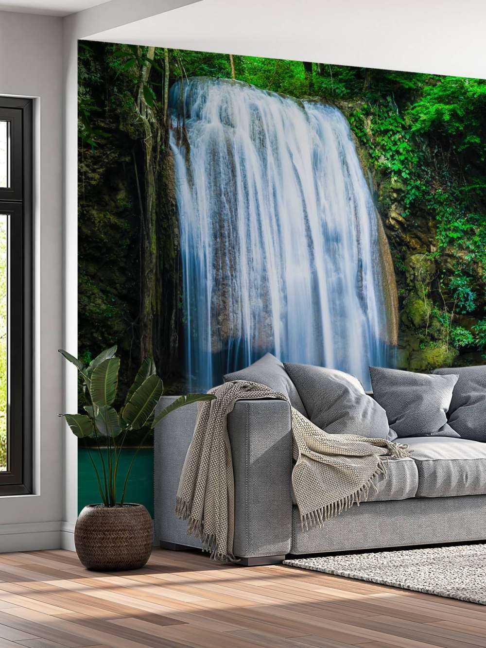Blauwe waterval