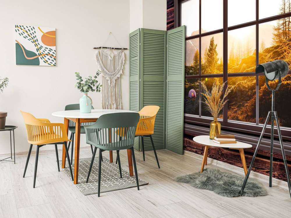 Zonsopkomst in bergvallei