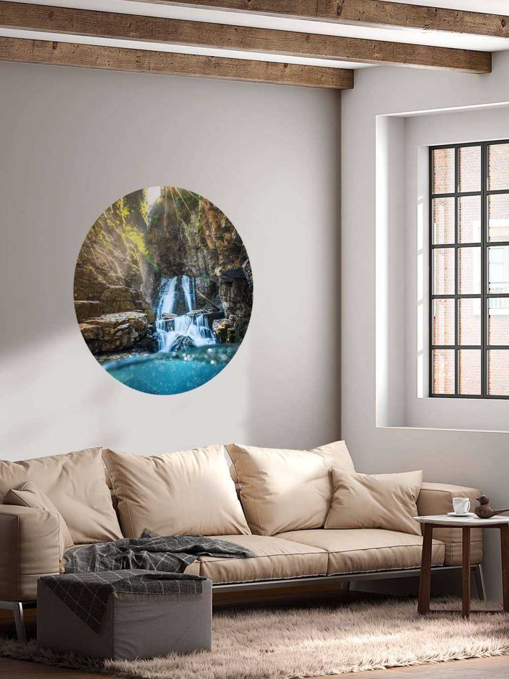 Zonlicht Op Bergwaterval