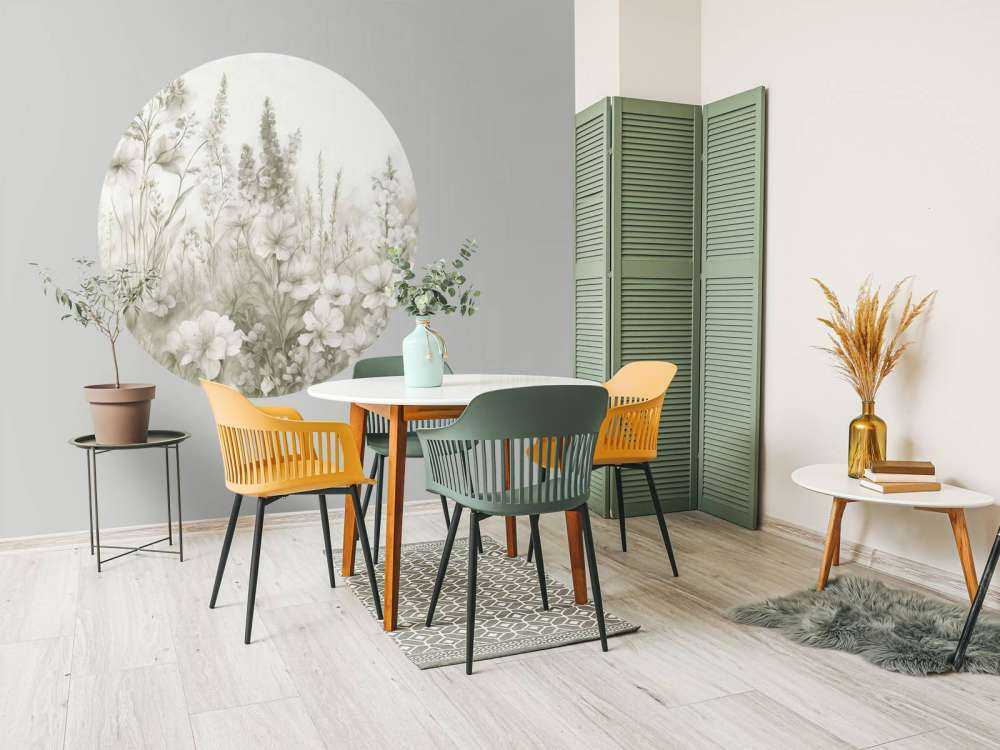 Tender English garden - taupe