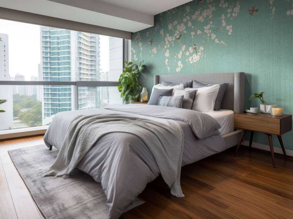 Bloesemtakken en vliegende mussen