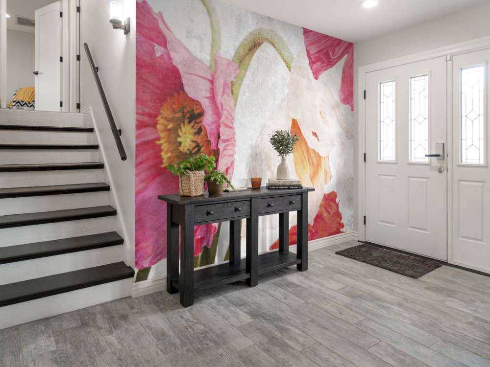 Dansende klaprozen in zomerlucht