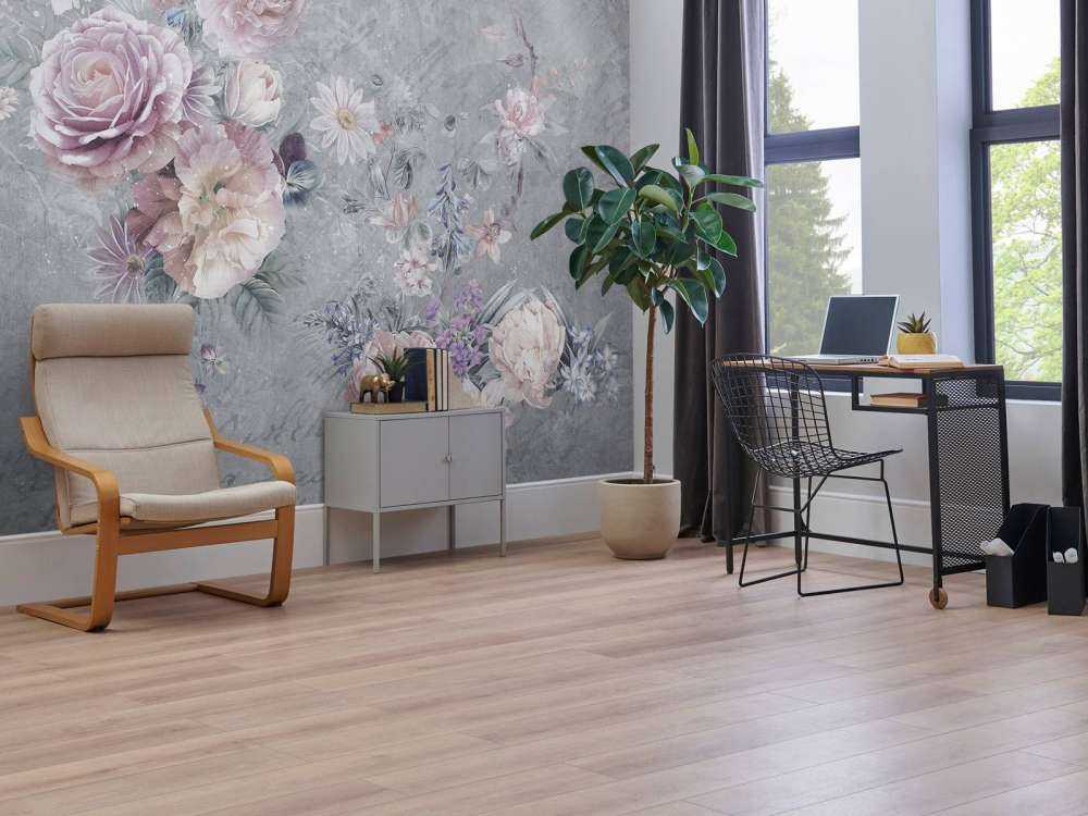 Romantische kaketoe en bloesemkrans