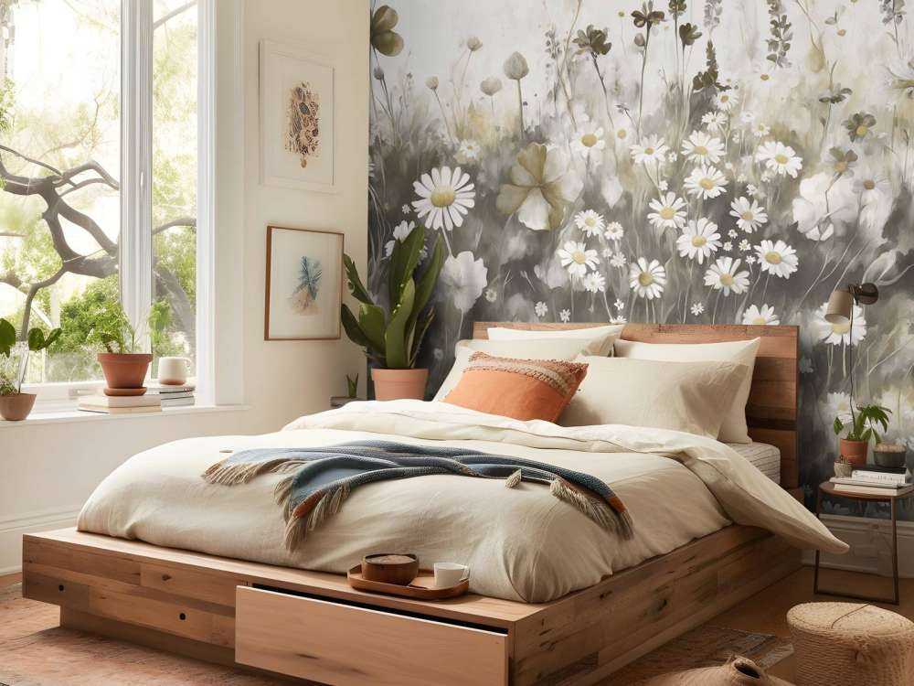 Lush Greenery of Summer Warm Taupe