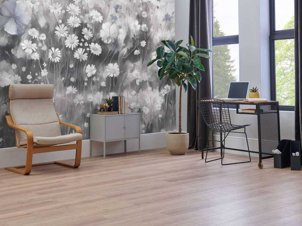 Lush Greenery of Summer Soft Beige