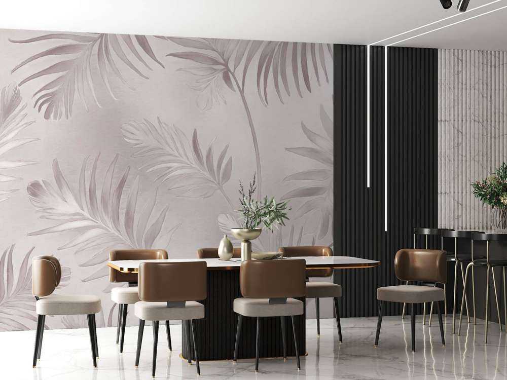 Golden leaves on dark Light Gray