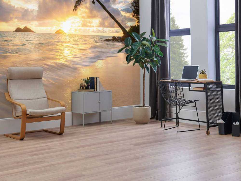 Langzaam licht op tropisch strand