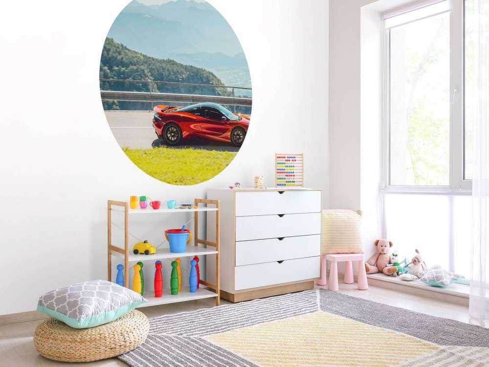 Rijdend door bergpanorama